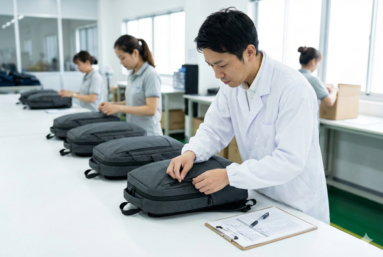 日本人スタッフによる検品風景イメージ